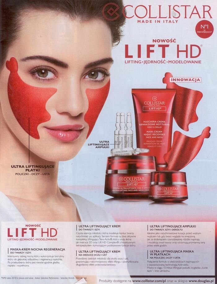 Innowacyjna linia produktów liftingujących skórę marki Collistar